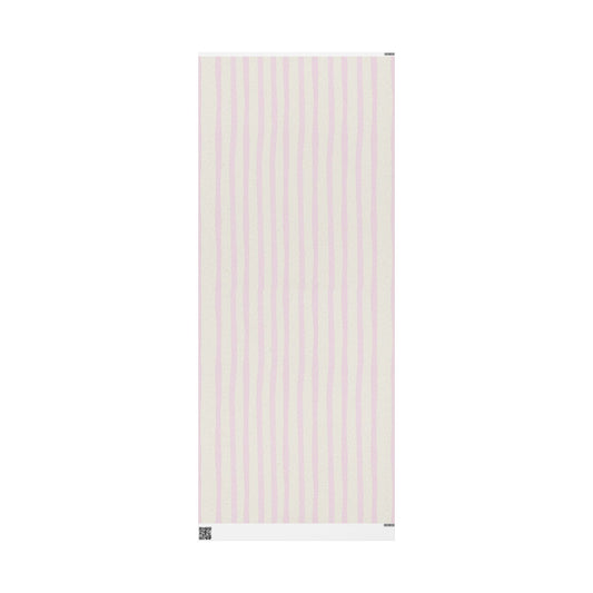 Wrapping Papers - White and Pink Stripe Cute Holiday Wrapping Paper