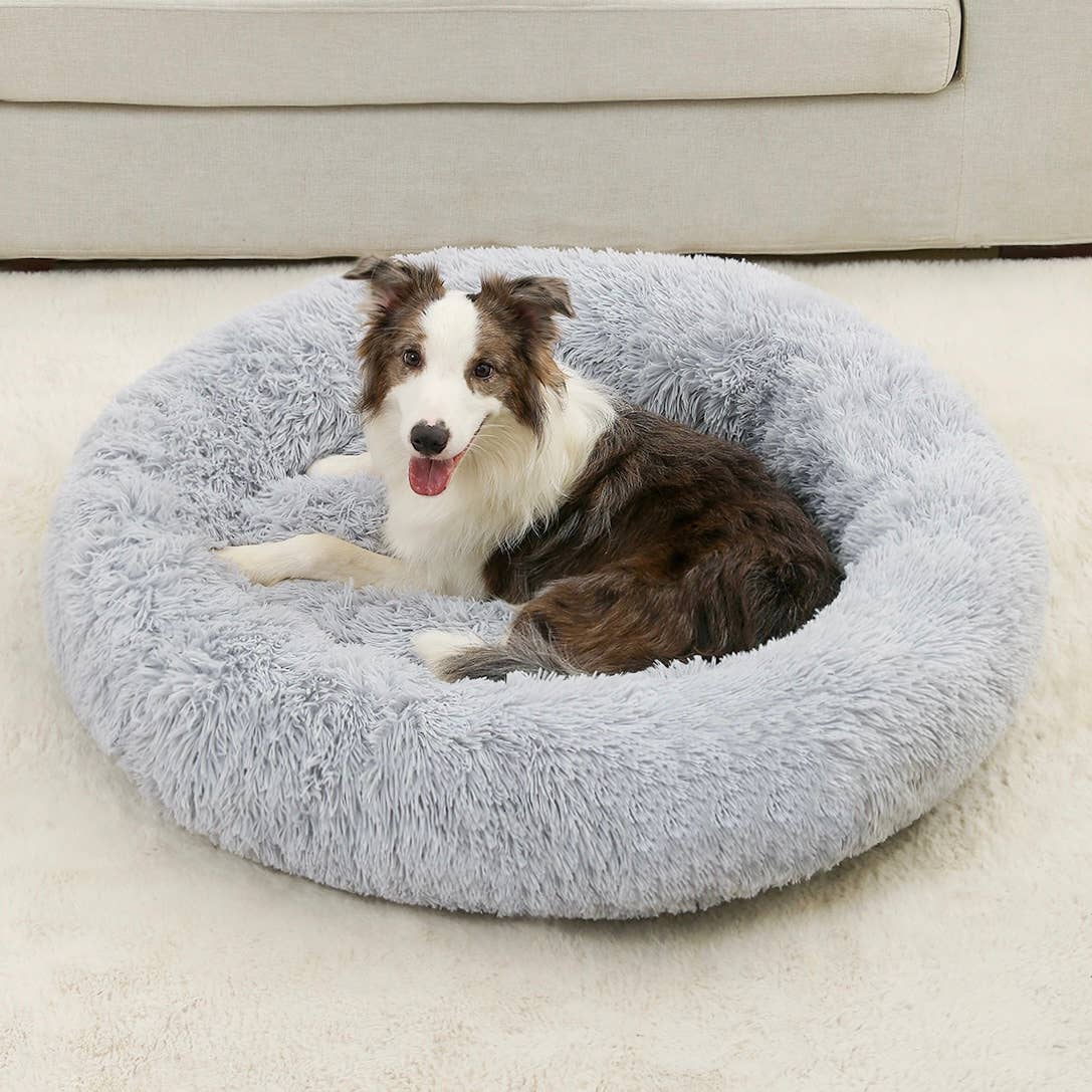 SnuggleCloud™ Round Cushion Bed for Dogs & Cats — Plush, Chic & Washable Comfort Haven