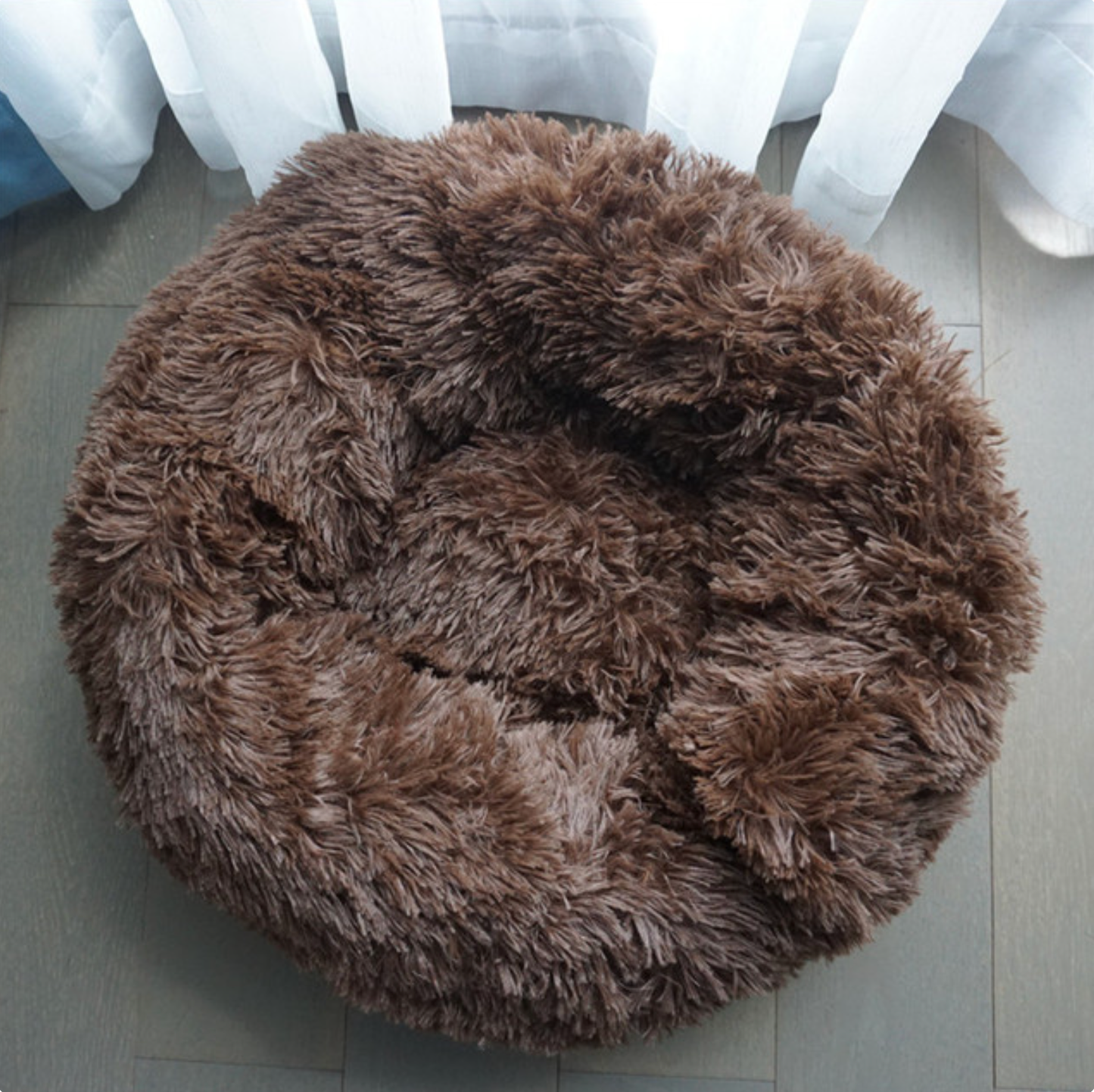 SnuggleCloud™ Round Cushion Bed for Dogs & Cats — Plush, Chic & Washable Comfort Haven