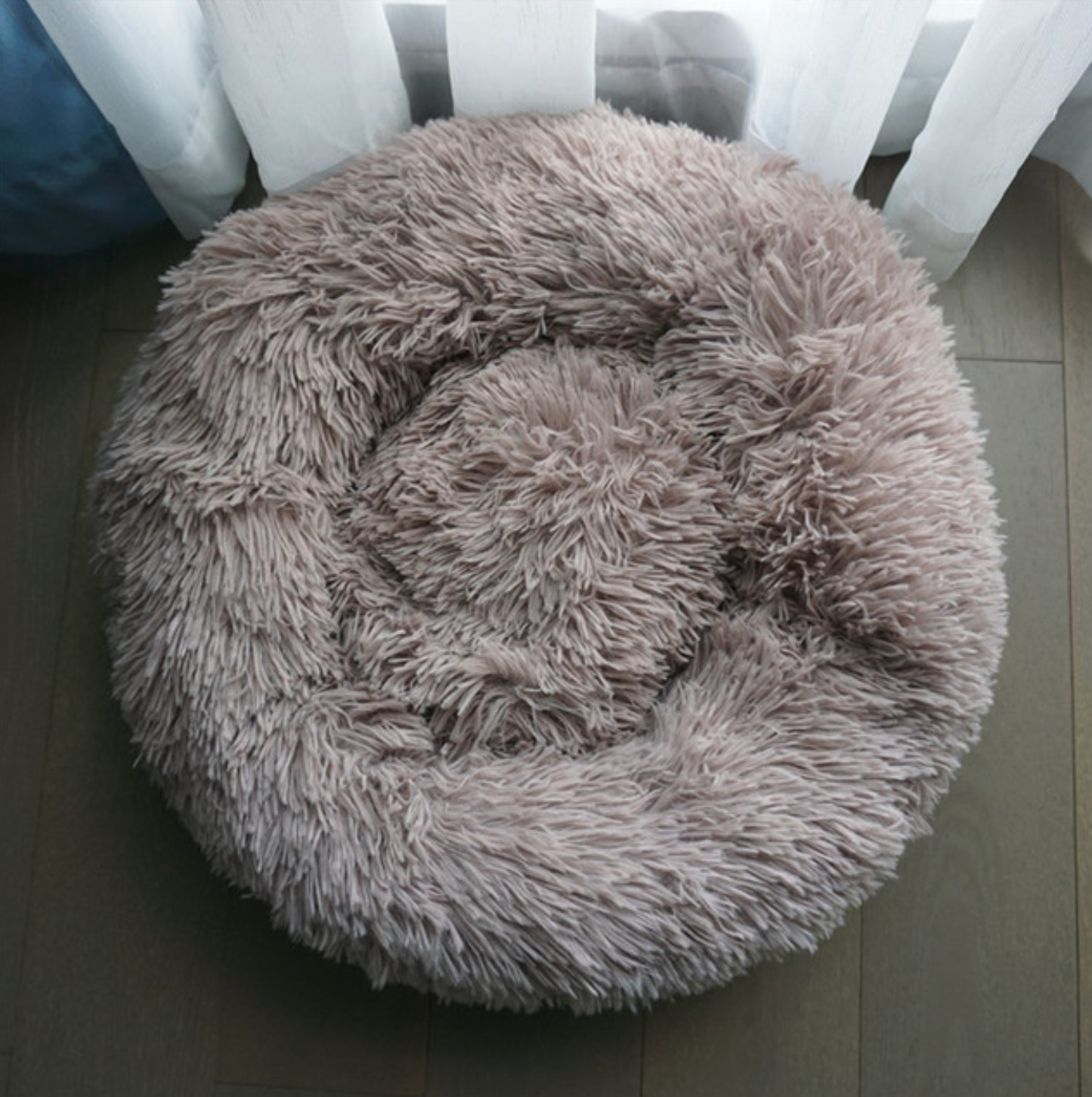 SnuggleCloud™ Round Cushion Bed for Dogs & Cats — Plush, Chic & Washable Comfort Haven