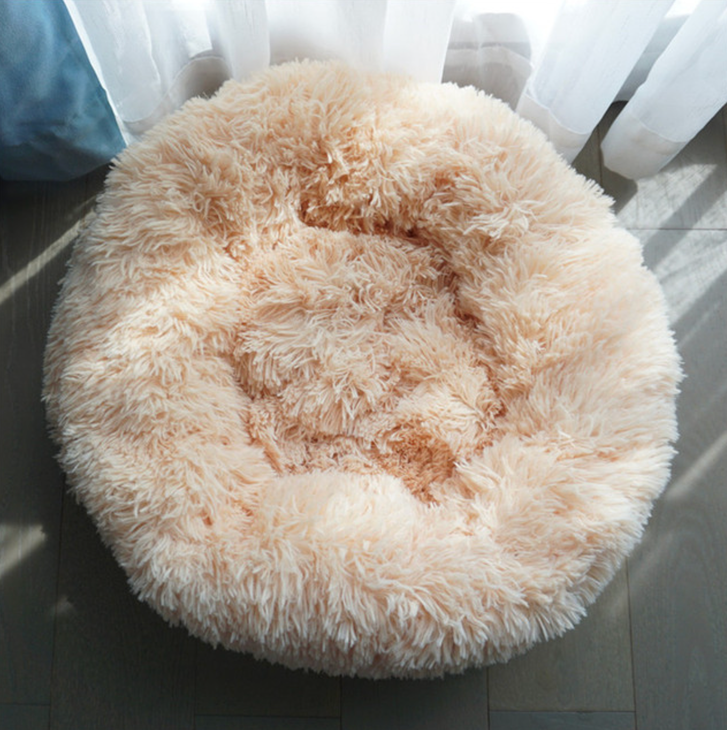 SnuggleCloud™ Round Cushion Bed for Dogs & Cats — Plush, Chic & Washable Comfort Haven