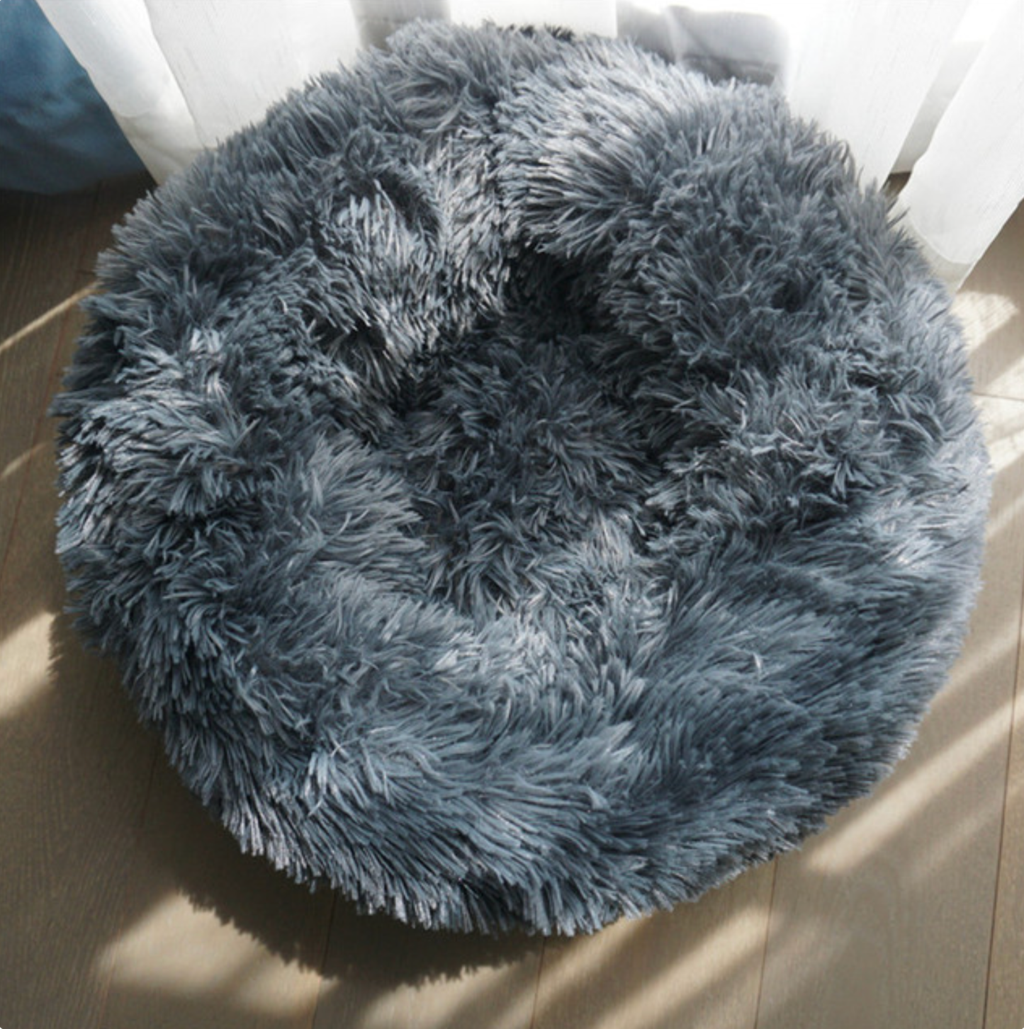 SnuggleCloud™ Round Cushion Bed for Dogs & Cats — Plush, Chic & Washable Comfort Haven