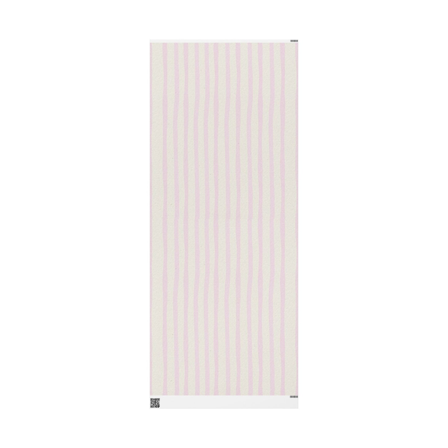 Wrapping Papers - White and Pink Stripe Cute Holiday Wrapping Paper