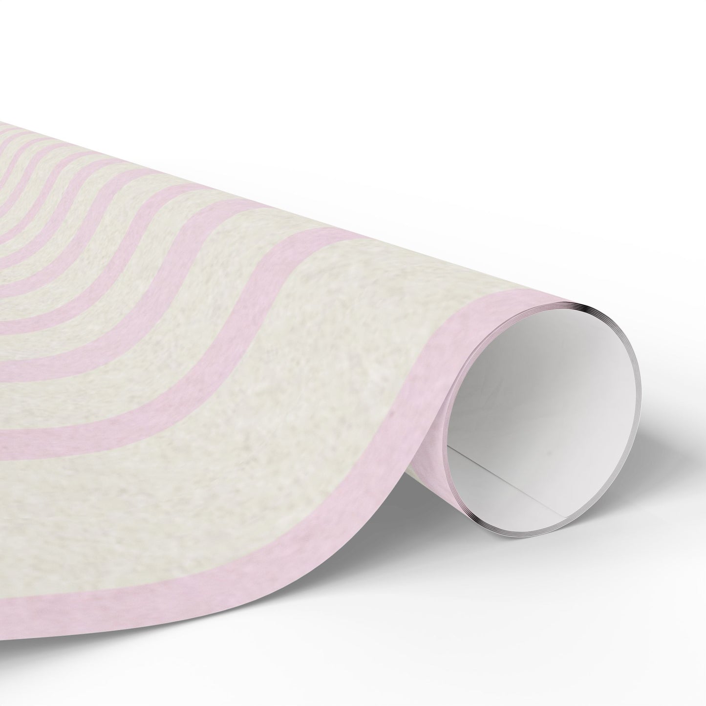 Wrapping Papers - White and Pink Stripe Cute Holiday Wrapping Paper