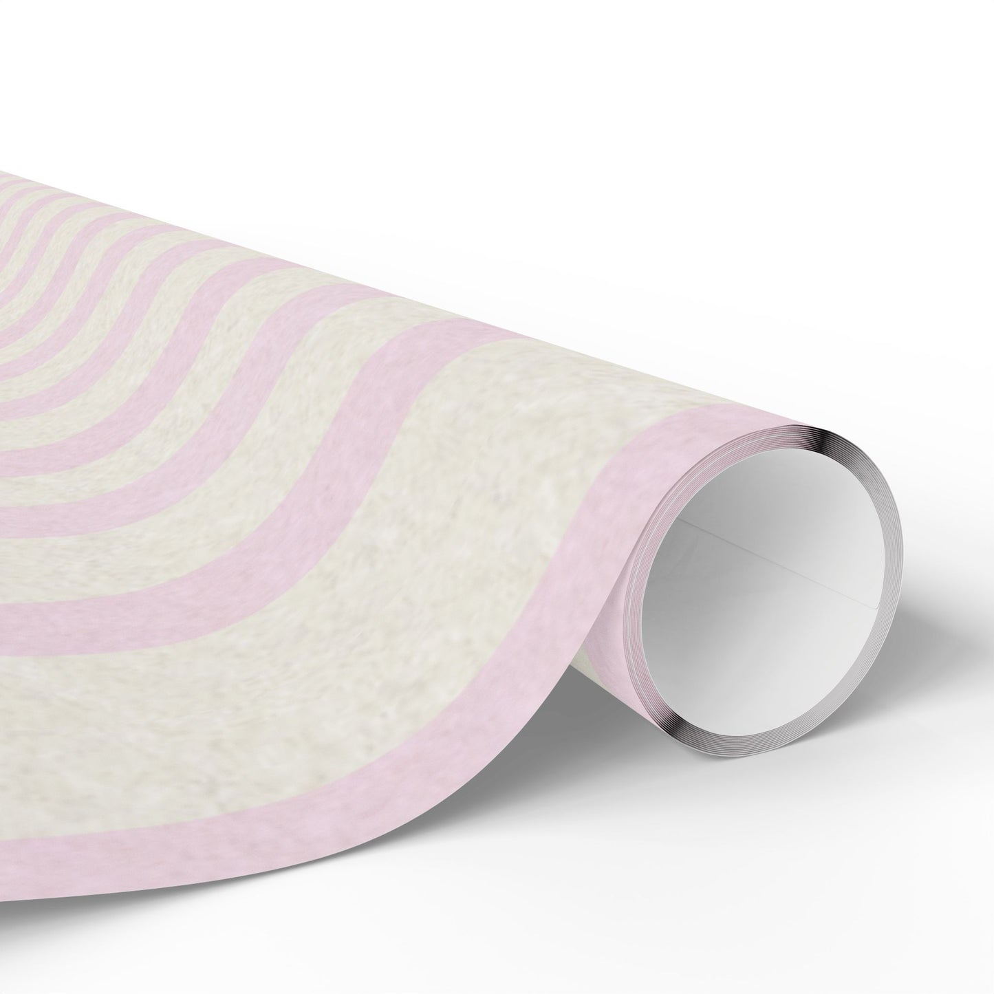 Wrapping Papers - White and Pink Stripe Cute Holiday Wrapping Paper